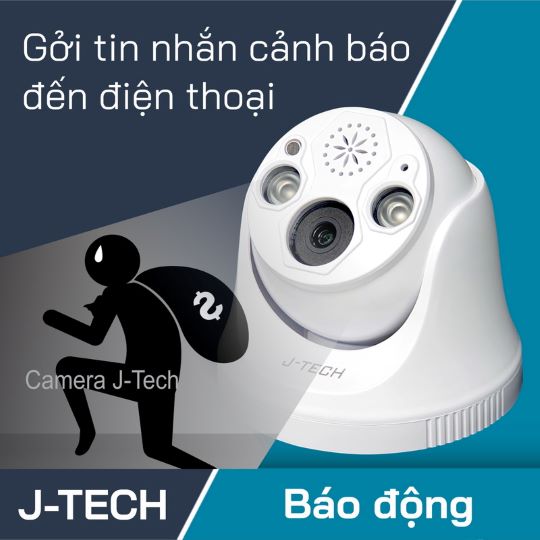 CAMERA IP J-TECH UHD5285D (FACE ID 4MP, GHI HÌNH, GHI ÂM)